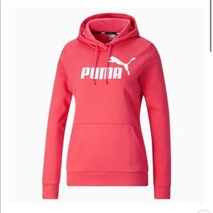 PUMA LOGO HOODIE IN THE COLOR SALMON NEW- price is firm